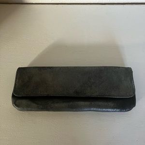 Kim White Pewter Clutch